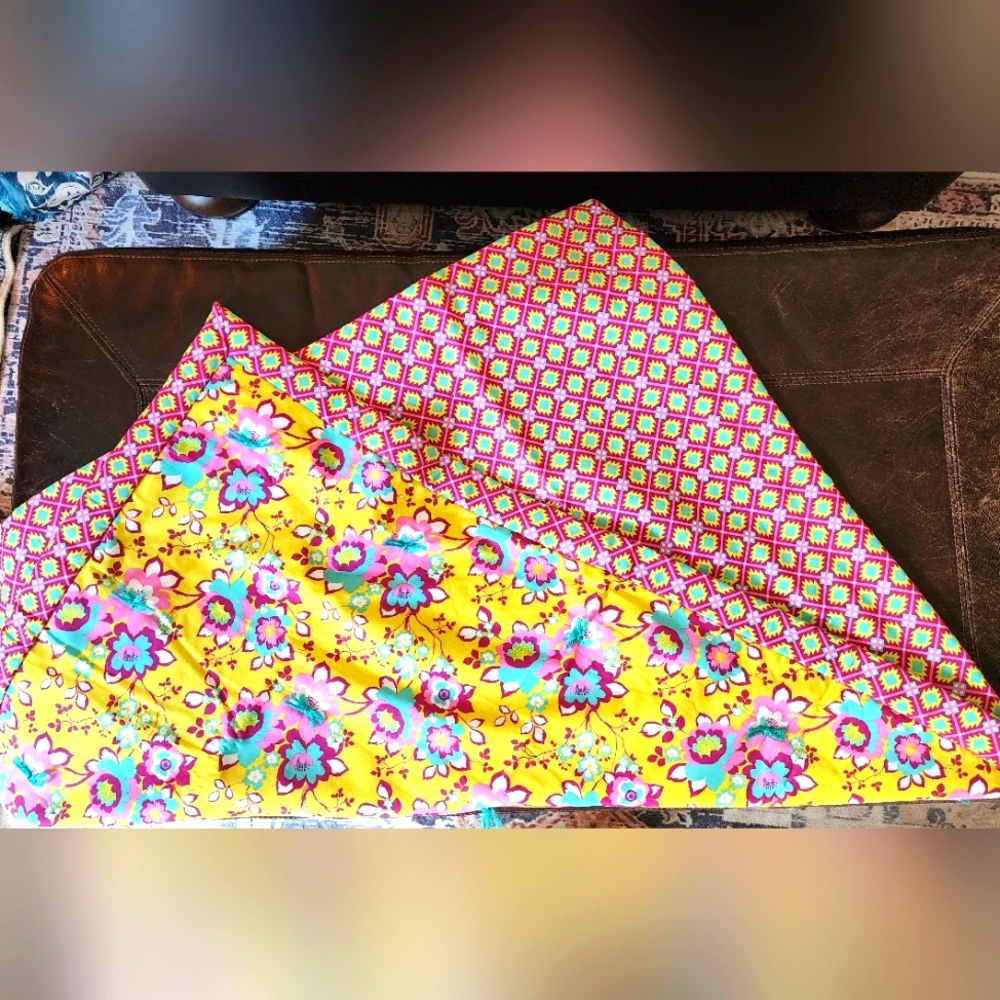 Hand sewn tack and pull style baby blanket